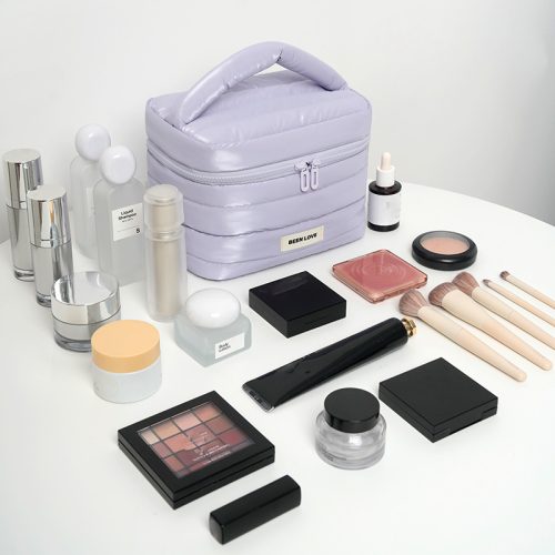 Beauty Tools double layers make up pouch (purple)